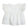 Set top, shorts and headband with cutwork embroidery (6-18 months)