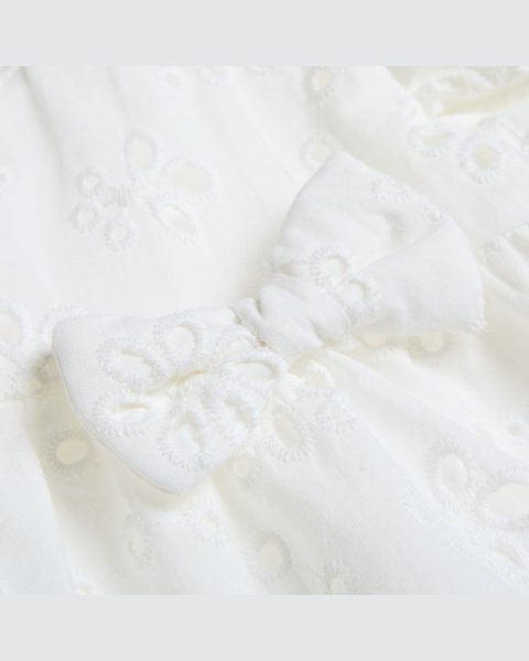 Set top, shorts and headband with cutwork embroidery (6-18 months)