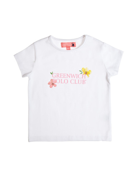 Μπλούζα Greenwich Polo Club με ανάγλυφα και glitter στοιχεία (18 μηνών-16 ετών)
