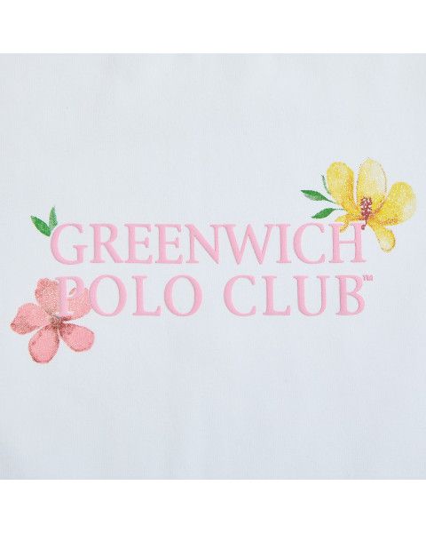 Μπλούζα Greenwich Polo Club με ανάγλυφα και glitter στοιχεία (18 μηνών-16 ετών)