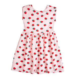 Dress with strawberry pattern (12 months-5 years)