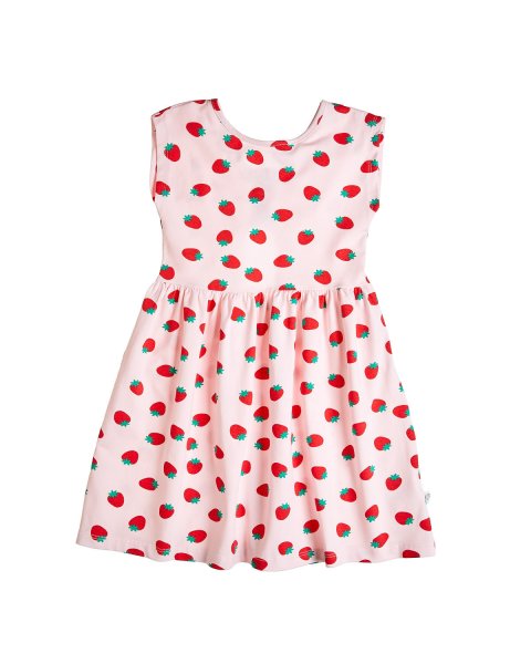 Dress with strawberry pattern (12 months-5 years)