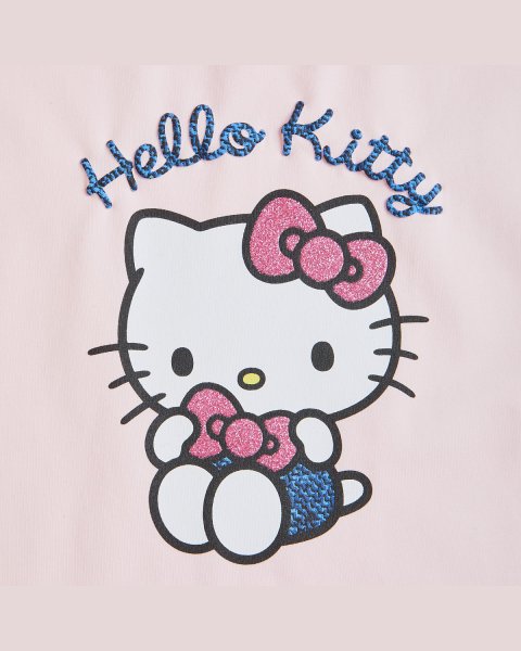 Top Hello Kitty with glitter and embossed elements (12 months-5 years)