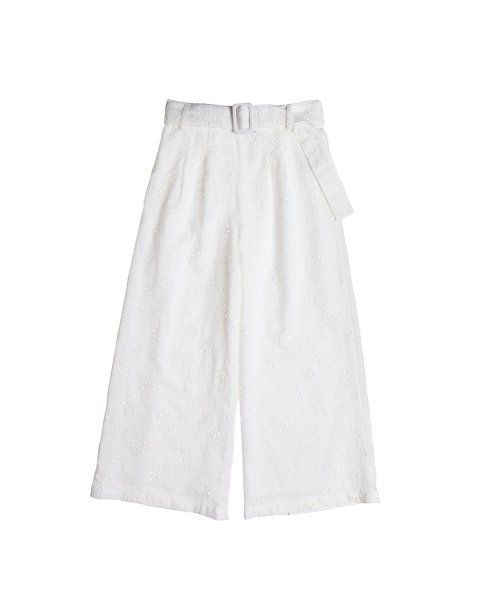 Pants with cutwork embroidery (6-14 years)