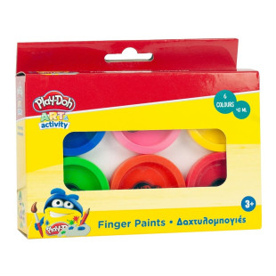 Finger paint set 6 jars Play-Doh (3+ years)
