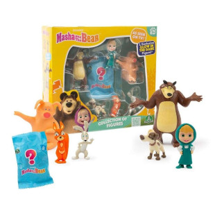 Set of 7 Figures Masha and the Bear Series 2