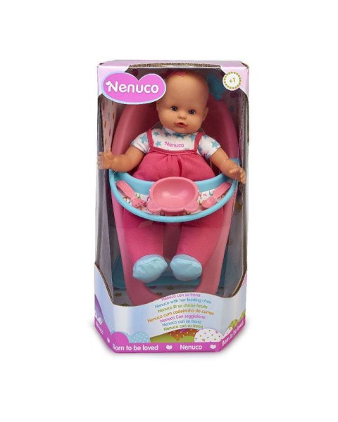 Κούκλα Nenuco Baby με καρεκλάκι φαγητού (12+ μηνών)