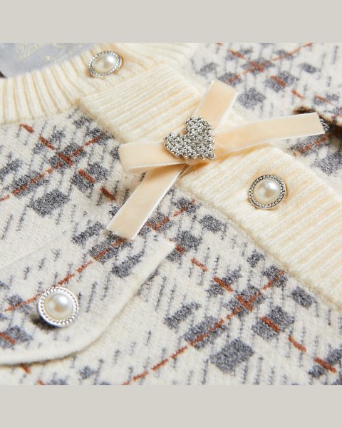 Set viscose cardigan and skirt (6-14 years)