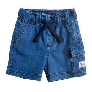 Denim shorts True Blue with pockets (12 months-5 years)