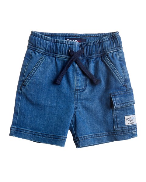 Denim shorts True Blue with pockets (12 months-5 years)