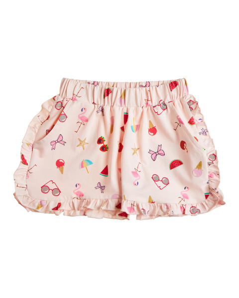 Σετ με τύπωμα και scrunchie (12 μηνών-5 ετών)