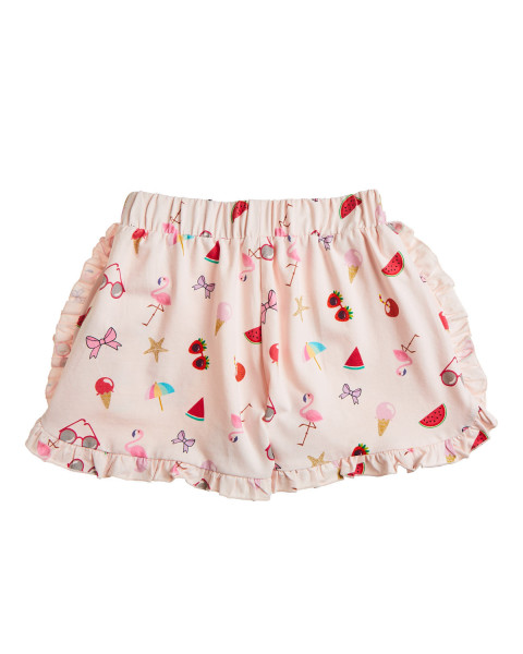 Σετ με τύπωμα και scrunchie (12 μηνών-5 ετών)