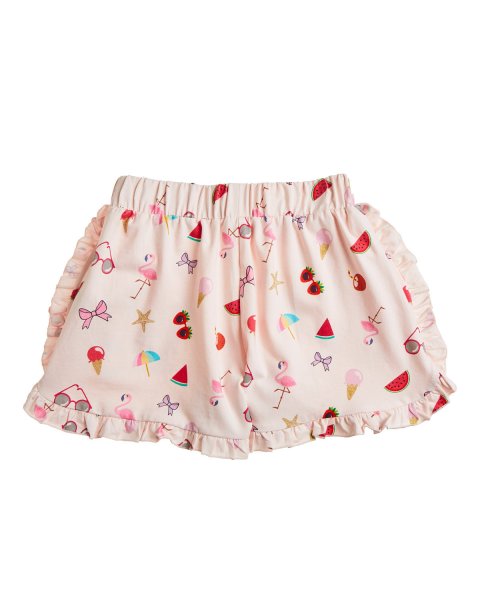 Set with print and scrunchie (12 months-5 years)