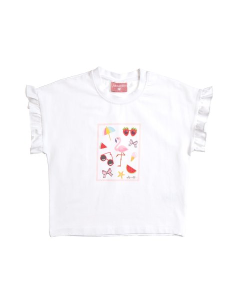 Set with print and scrunchie (12 months-5 years)