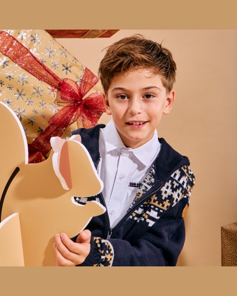 Shirt with checkered details (6-16 years)