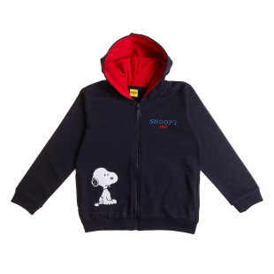 Zip hoodie Snoopy with print and embroidery (12 months-5 years)