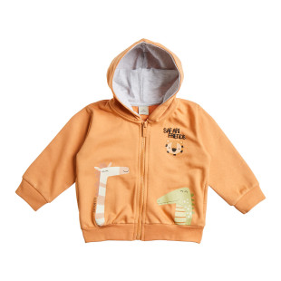Zip hoodie Tender Comforts with print (6 months-3 years)