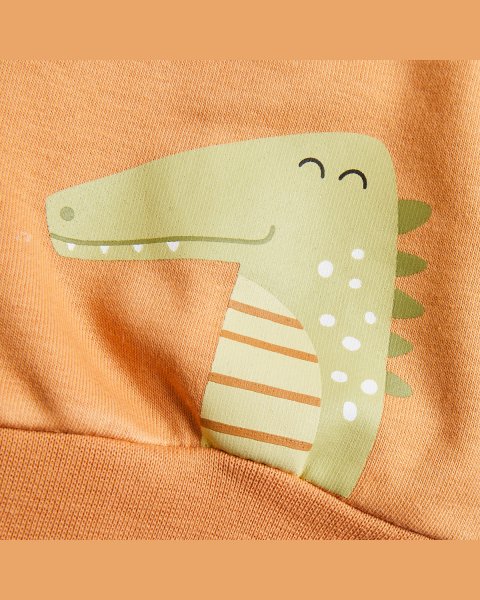 Zip hoodie Tender Comforts with print (6 months-3 years)