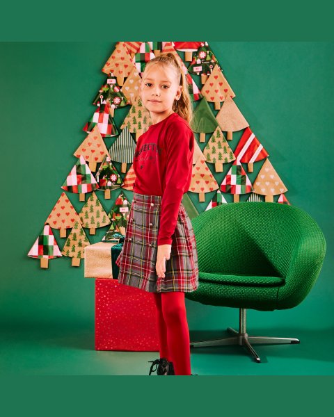 Top with embossed letters (6-14 years)