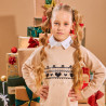 Knitted dress with sequins (6-14 years)