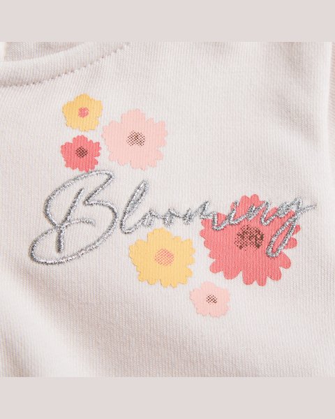 Zip hoodie Tender Comforts with metallic embroidery (6 months-3 years)
