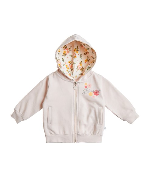 Zip hoodie Tender Comforts with metallic embroidery (6 months-3 years)