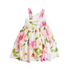 Viscose dress with floral pattern (6-14 years)