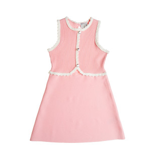 Dress with rib knit (6-14 years)