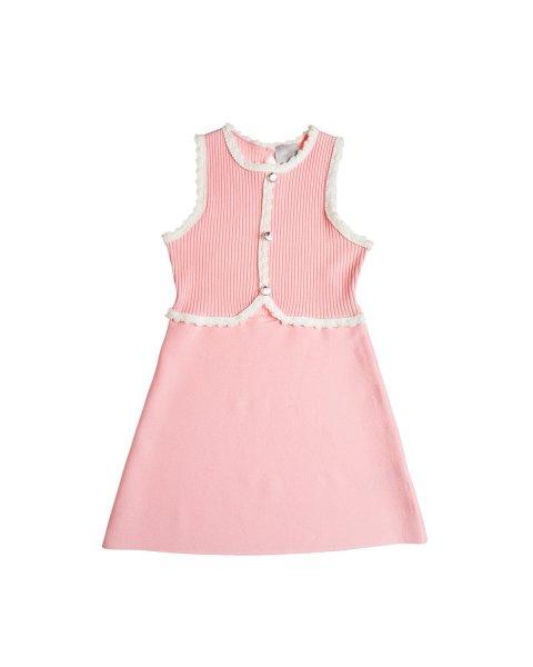 Dress with rib knit (6-14 years)