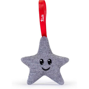 Λούτρινο Χριστουγεννιάτικο Στολίδι Trudi αστέρι γκρι