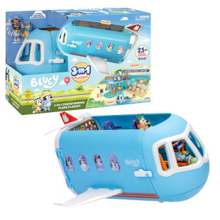 Bluey 3-in-1 Airplane-Hotel-Ship Playset (6+ years)
