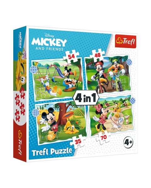 Trefl Mickey & Friends 4 in 1 puzzle (4+ years)
