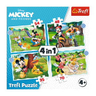 Trefl Mickey & Friends 4 in 1 puzzle (4+ years)