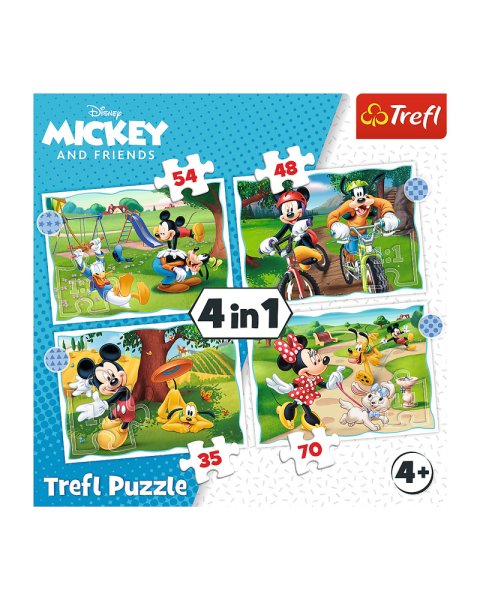 Trefl Mickey & Friends 4 in 1 puzzle (4+ years)