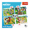 Παζλ Trefl Disney Mickey & Friends 4 σε 1 (4+ ετών)