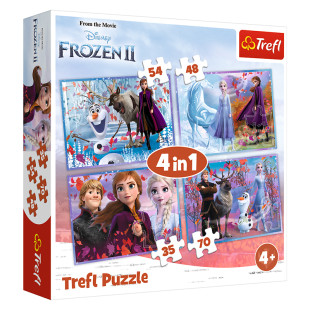 Παζλ Trefl 4 σε 1 Disney Frozen II (4+ ετών).