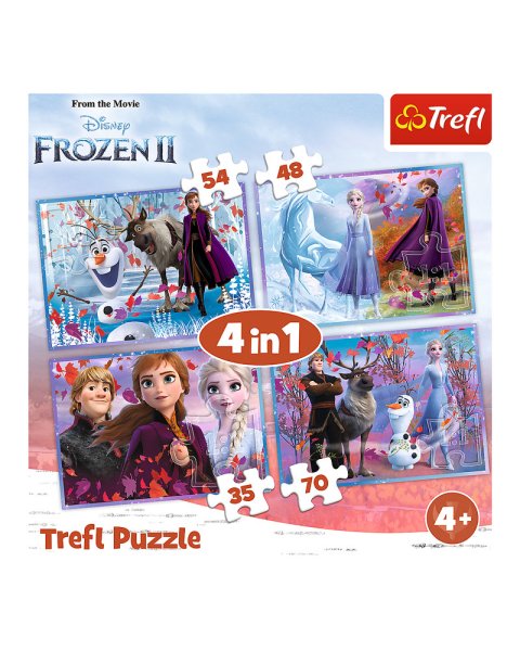 Puzzle Trefl 4 in 1 Disney Frozen II (4+ years).