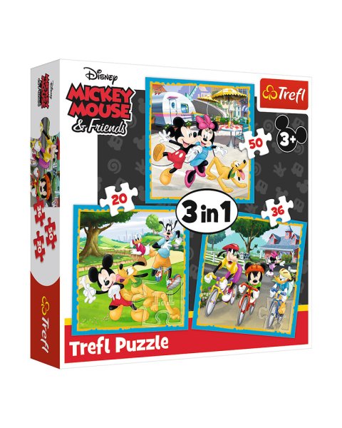 Παζλ Trefl 3 σε 1 Disney Mickey and friends (3+ ετών)