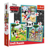 Puzzle Trefl 3 in 1 Disney Mickey and friends (3+ years)