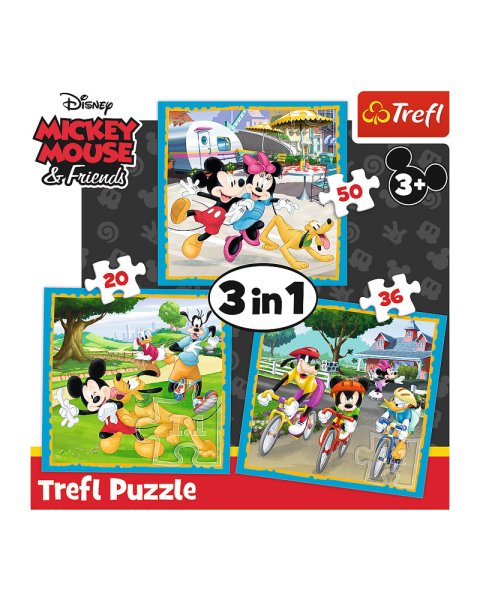 Παζλ Trefl 3 σε 1 Disney Mickey and friends (3+ ετών)