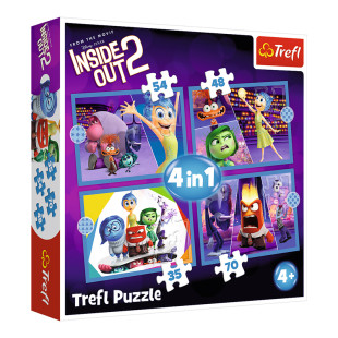 Puzzle Trefl 4 in 1 Disney Inside Out 2 (4+ years)