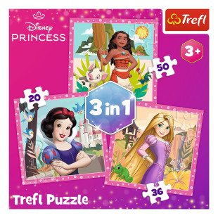 Παζλ Trefl 3 σε 1 Disney Princess (3+ ετών)