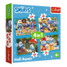 Puzzle Trefl 4 in 1 Smurfs (4+ years)
