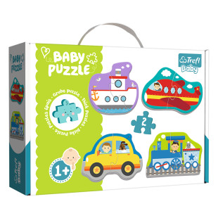 Trefl Baby Puzzle 2pcs Vehicles & Trasport 4 designs (1+ years)