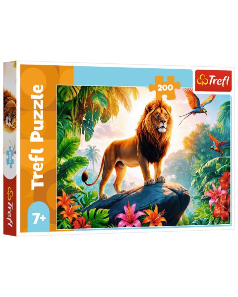 Trefl Puzzle 200pcs King of the jungle (7+ years)