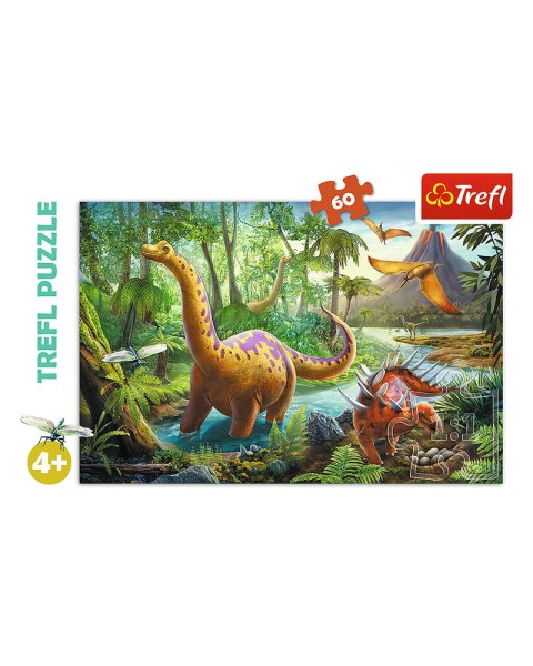 Trefl Puzzle 60pcs Dinosaurs (4+ years)