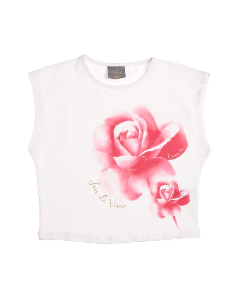 Top with glitter print details (6-14 years)