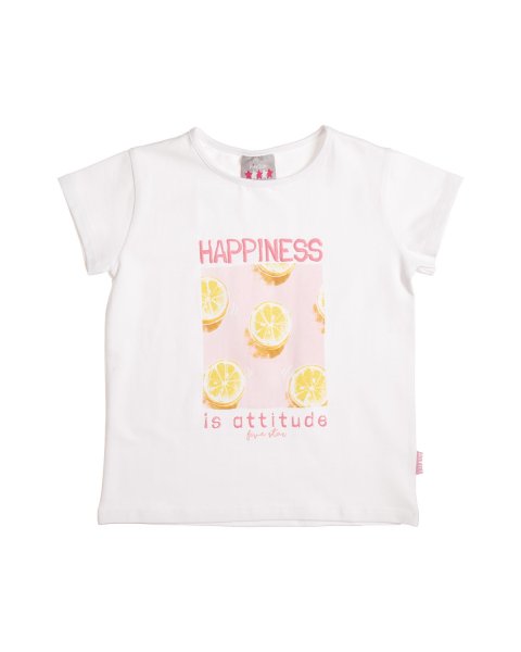 Set 3pcs top with leggings and biker Five Star (6-14 years)