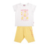 Set 3pcs top with leggings and biker Five Star (6-14 years)