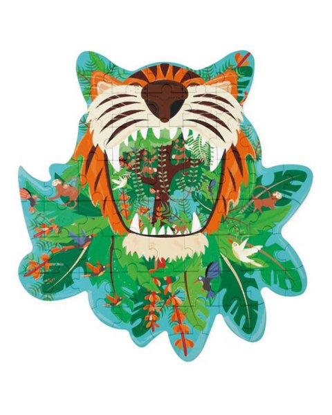 Toy Scratch Contour puzzle 58pcs Tiger (4+ years)